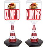 ReklamEdiyoruz Kumpir Temalı Reklam ve Uyarı Dubası 2'li