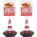 ReklamEdiyoruz Lahmacun Temalı Reklam ve Uyarı Dubası 2'li - 2 Adet