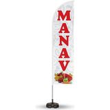 ReklamEdiyoruz Manav Temalı Yelken Bayrak - Renkli