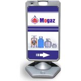 ReklamEdiyoruz Mogaz Tüp Reklam Ve Yönlendirme Uyari Dubasi A Tabela Gri
