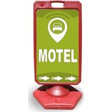 ReklamEdiyoruz Motel Reklam Ve Yönlendirme Uyari Dubasi A Tabela Kırmızı