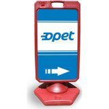 ReklamEdiyoruz Opet Reklam ve Yönlendirme Uyarı Dubasi A Tabela Kırmızı
