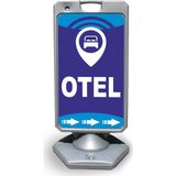 ReklamEdiyoruz Otel Reklam Ve Yönlendirme Uyari Dubasi A Tabela Gri