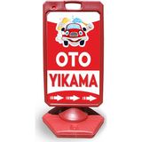 ReklamEdiyoruz Oto Yıkama Reklam ve Yönlendirme Uyarı Dubasi A Tabela Kırmızı