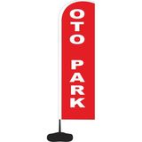 ReklamEdiyoruz Otopark Yazan Yelken Bayrak - Renkli