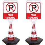 Reklamediyoruz Park Yapılmaz Uyarı ve Yönlendirme Dubası - 2 Adet