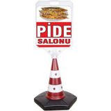 ReklamEdiyoruz Pide Salonu Temalı Reklam ve Uyarı Dubası Tekli