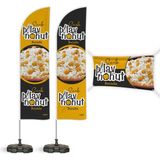 ReklamEdiyoruz Pilav Nohut Temalı 2 Yelken Bayrak 1 100X50 cm Branda