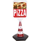ReklamEdiyoruz Pizza Temalı Reklam ve Uyarı Dubası Tekli