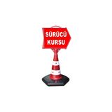 ReklamEdiyoruz Sürücü Kursu Temalı Uyarı Ve Ok Reklam Dubası