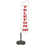 Reklamediyoruz Telefon Temalı Yelken Bayrak - Renkli