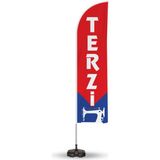 ReklamEdiyoruz Terzi Yönlendirme ve Tanıtım Yelken Bayragı Kırmızı
