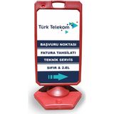 ReklamEdiyoruz Turk Telekom Reklam ve Yönlendirme Uyarı Dubasi A Tabela Kırmızı