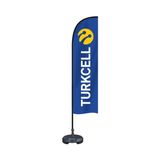 ReklamEdiyoruz Turkcell Logolu Yelken Bayrak