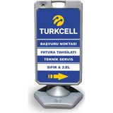 ReklamEdiyoruz Turkcell Reklam ve Yönlendirme Uyarı Dubasi A Tabela Gri