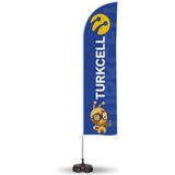 ReklamEdiyoruz Turkcell Reklam Yönlendirme ve Tanıtım Yelken Bayragı Mavi - Renkli