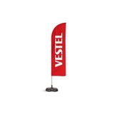 ReklamEdiyoruz Vestel Yelken Bayrak Kırmızı