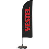 ReklamEdiyoruz Vestel Yelken Bayrak Siyah