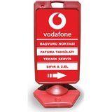 ReklamEdiyoruz Vodafone Reklam ve Yönlendirme Uyarı Dubasi A Tabela Kırmızı
