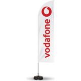 ReklamEdiyoruz Vodafone Reklam Yönlendirme ve Tanıtım Yelken Bayragı Beyaz