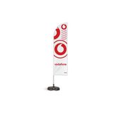 ReklamEdiyoruz Vodafone Temalı Yelken Bayrak Takımı Beyaz1 Adet