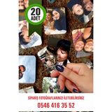 Reklamella Kişiye Özel Fotoğraflı Resimli Buzdolabı Magneti 8x6 CM 20 adet 5464163552 Foto Gönderimi