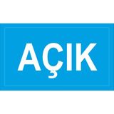 Reklamji Açık Iş Güvenliği ve Uyarı Levhaları - 25x35 cm