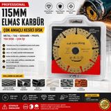 Rekotools -115 mm Elmas Karbür Çok Amaçlı Kesici Testere Diski – Demir, Inşaat Demiri, Taş, Seramik ve Profil Kesme Diski