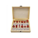 Rekotools-12 Parça Freze Uç Takımı Ahşap Oyma Ağaç Delme Çantalı