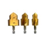 Rekotools-3 Adet Kademeli Matkap Ucu, Altıgen Saplı Su Borusu Bağlantı Aleti 20/25/32MM