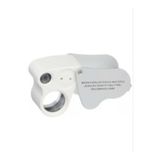 REKOTOOLS Göz Büyüteç, Işıklı Metal 30x22mm 60x12mm Aydınlatma Led