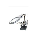 Rekotools Rekotools-Masa Üstü 2x 6x Çift Kullanımlı LED Işık Büyüteç W/yardımcı Klip Lehimleme ISTASYONUREKO003398