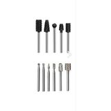 Rekotools Rekotools-Mini Gravür Makinası Için Ahşap Oyma Törpüleme Delme Eğe Freze Uç Seti Kalıpçı 11 Parça Kalıpçı Drem-Freze-11