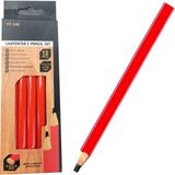 Rekotools Siyah Oval Kalem Tahta Kalem Marangoz Kalemi 12 Adet