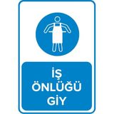 Rekpa İş Önlüğünü Giy Levhası Aluminyum Kompozit - 25 x 35 Cm