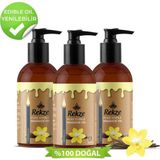 Rekze Vanilya Aromalı Masaj Yağı - 3 Paket - Doğal Rahatlatıcı Formül - 120 ml
