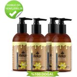 Rekze Vanilya Aromalı Masaj Yağı - 4 Paketlik Set - Doğal Rahatlatıcı Formül - 120 ml