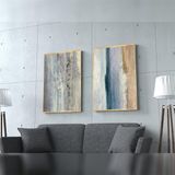 Relacio İkili Set Yağlı Boya Dokulu Tablo