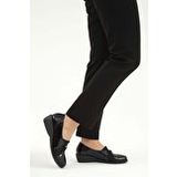 Relax Anatomic Kadın Suni Deri Siyah Mokasen & Loafer Ayakkabı