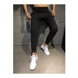 Relax family xf Erkek Siyah Slim Fit Dar Kesim Jogger Eşofman Altı Pamuklu XS