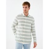 Relax Fit Erkek Gömlek U.kol - 2XL - Yeşil