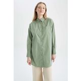 Relax Fit Poplin Uzun Kollu Tunik