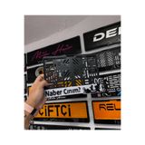 RELAX GARAGE NABER CANIM AMBLEMLİ MOTOR PLEKSİ PLAKALIK uyumlu
