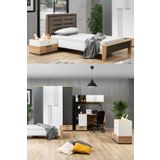 Relax Genç Odası - 4 Kapılı Dolap, Karyola, Komodin, Şifonyer, Çalışma Masası
