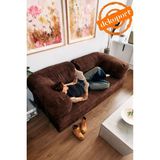Relax Kanepe Yatak Olabilen Aktivite Koltuğu Yıkanabilir-Silinebilir Özel Bondex Sünger - Kahve