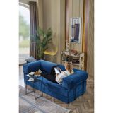 Relax Sofa Kanepe, Fitilli Kadife, Yıkanabilir, Pratik Yer Yatağı, Uzanma Koltuğu 50 Dns - Mavi