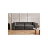 Relax Soft 2 Modül Koltuk (antrisit Kahve) Keten 650 Antrasit