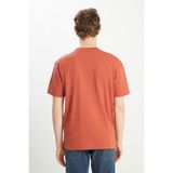 Relaxed Fit Small Logo Erkek T-Shirt Wrangler - Kiremit - 3XL