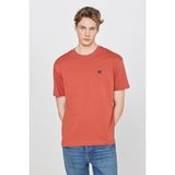Relaxed Fit Small Logo Erkek T-Shirt Wrangler - Kiremit - XL
