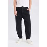 Relaxed Slouchy Fit Dar Paça Jean Pantolon
